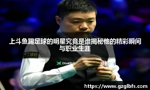 上斗鱼踢足球的明星究竟是谁揭秘他的精彩瞬间与职业生涯